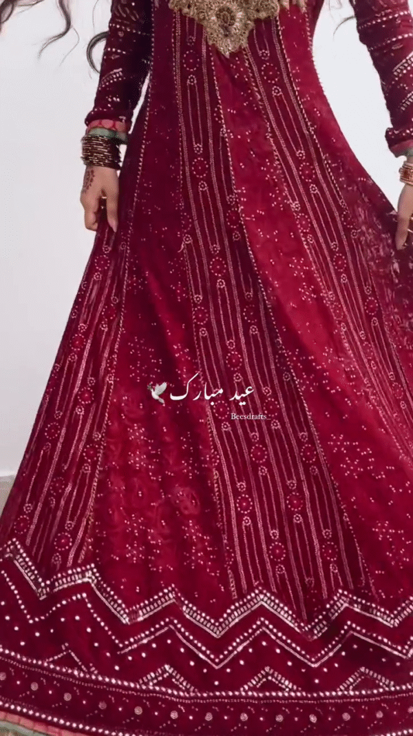 New Super Designer Collection Fancy Heavy Silk Suit With Embroidered Work - Image 2