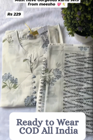Women's Rayon Viscose Printed Straight Kurta Pant with Duptaa